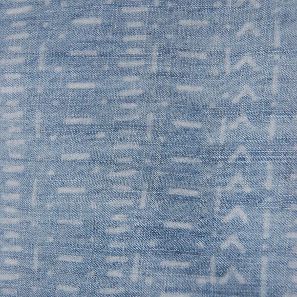 Carbon 2 Cobalt patterned split-back chambray shirt - Picture 6 of 7